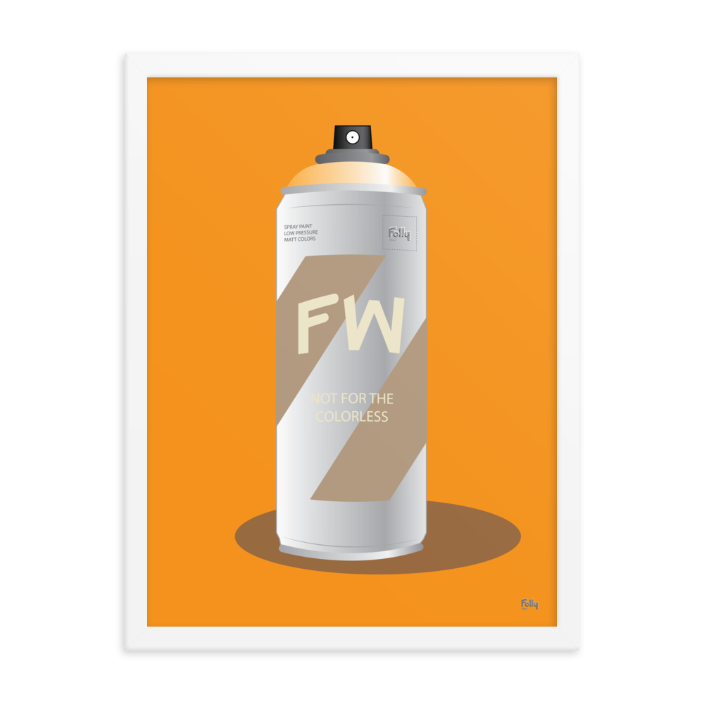 FW Spray Can: Orange / Khaki