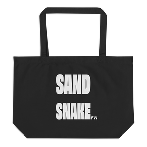 Sand Snake Large organic tote: Black