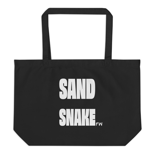Tote orgánico Sand Snake Large: Negro