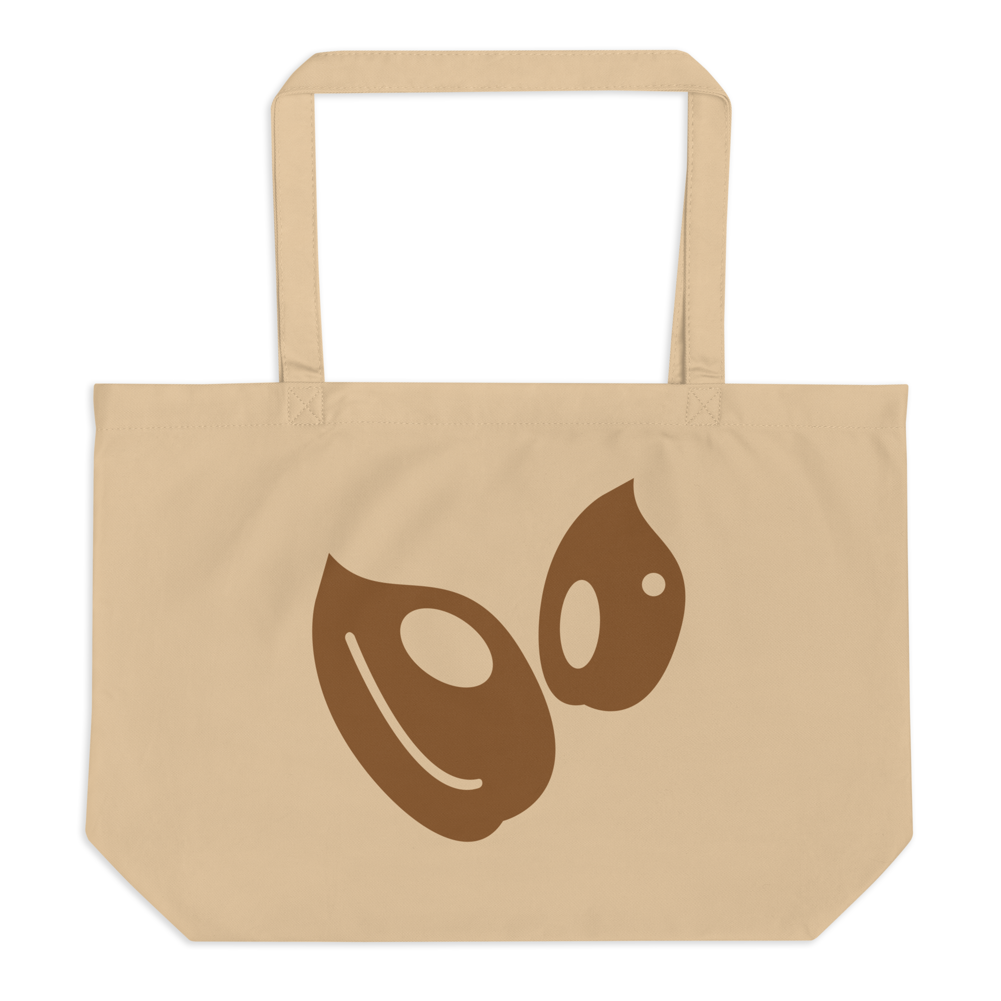 Plantie Large organic tote bag: Natural