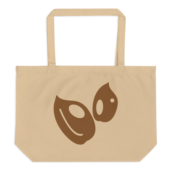 Plantie Large organic tote bag: Natural