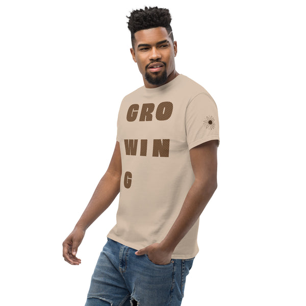 T-shirt de croissance : Carreaux marron