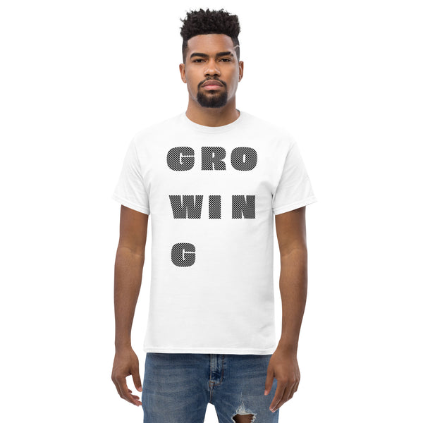 T-shirt de croissance : Carreaux noirs