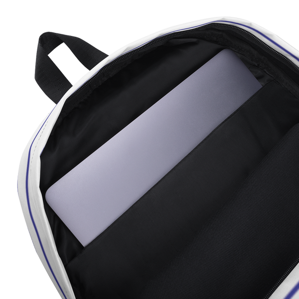 Glow Stripe Backpack - White/Blue/Navy