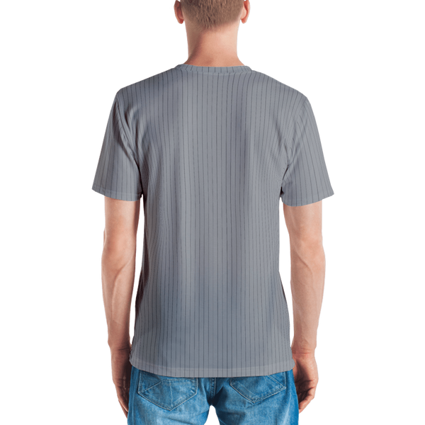Now Pinstripe T-shirt: Grey