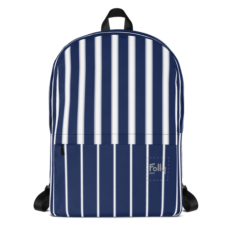 Glow Stripe Patch Backpack - Navy/White
