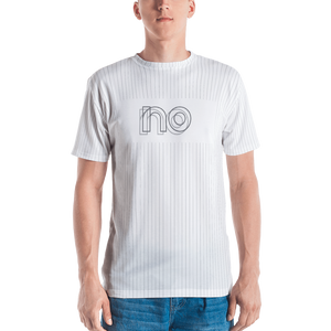 T-shirt sans fines rayures : blanc