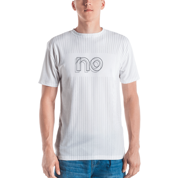 T-shirt sans fines rayures : blanc