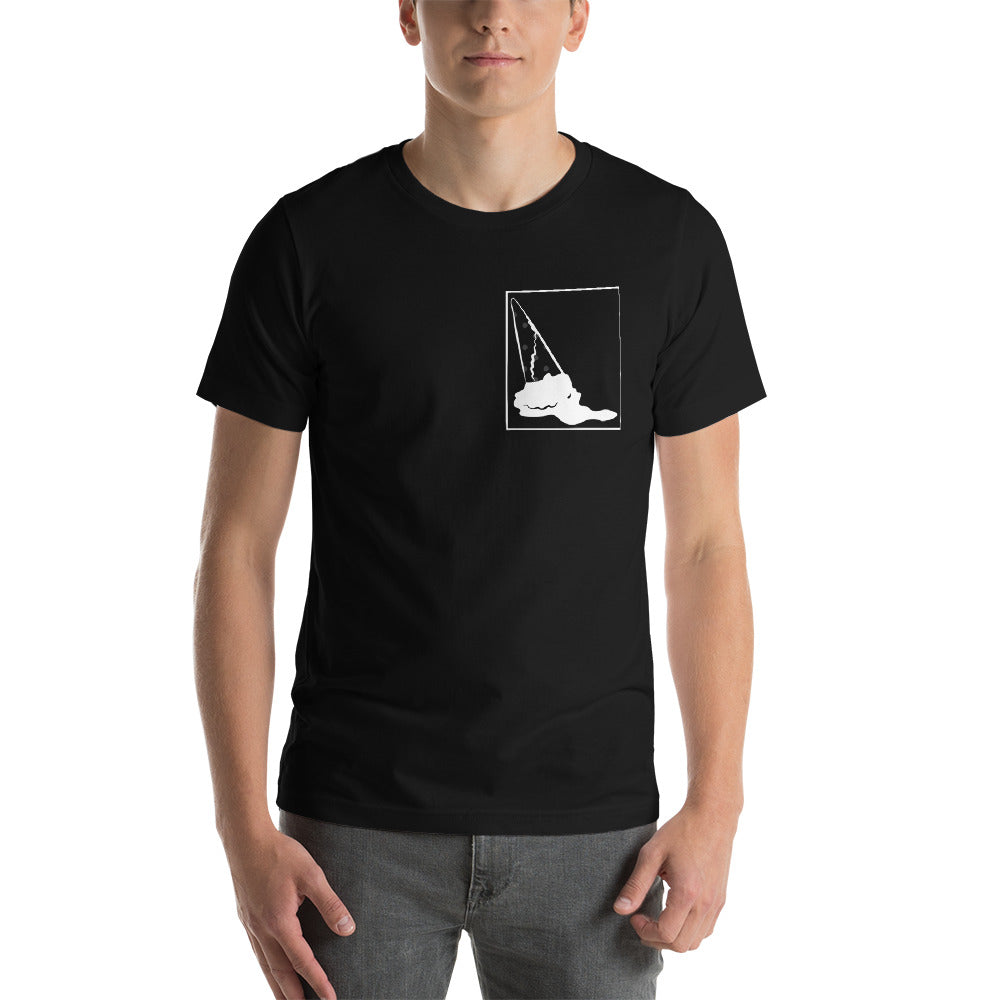 Camiseta plana color crema - Negro