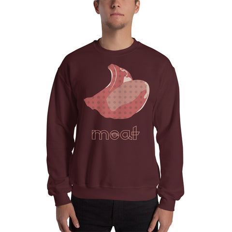 Meat Sweatshirt-Maroon