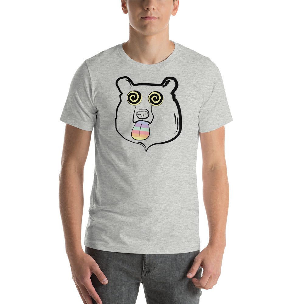 Camiseta Party Bear: Gris jaspeado