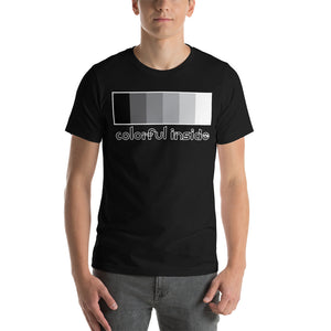 Camiseta interior colorida: negra