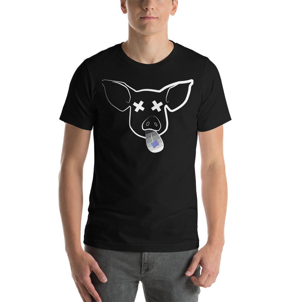 T-shirt Cochon de Fête : Noir