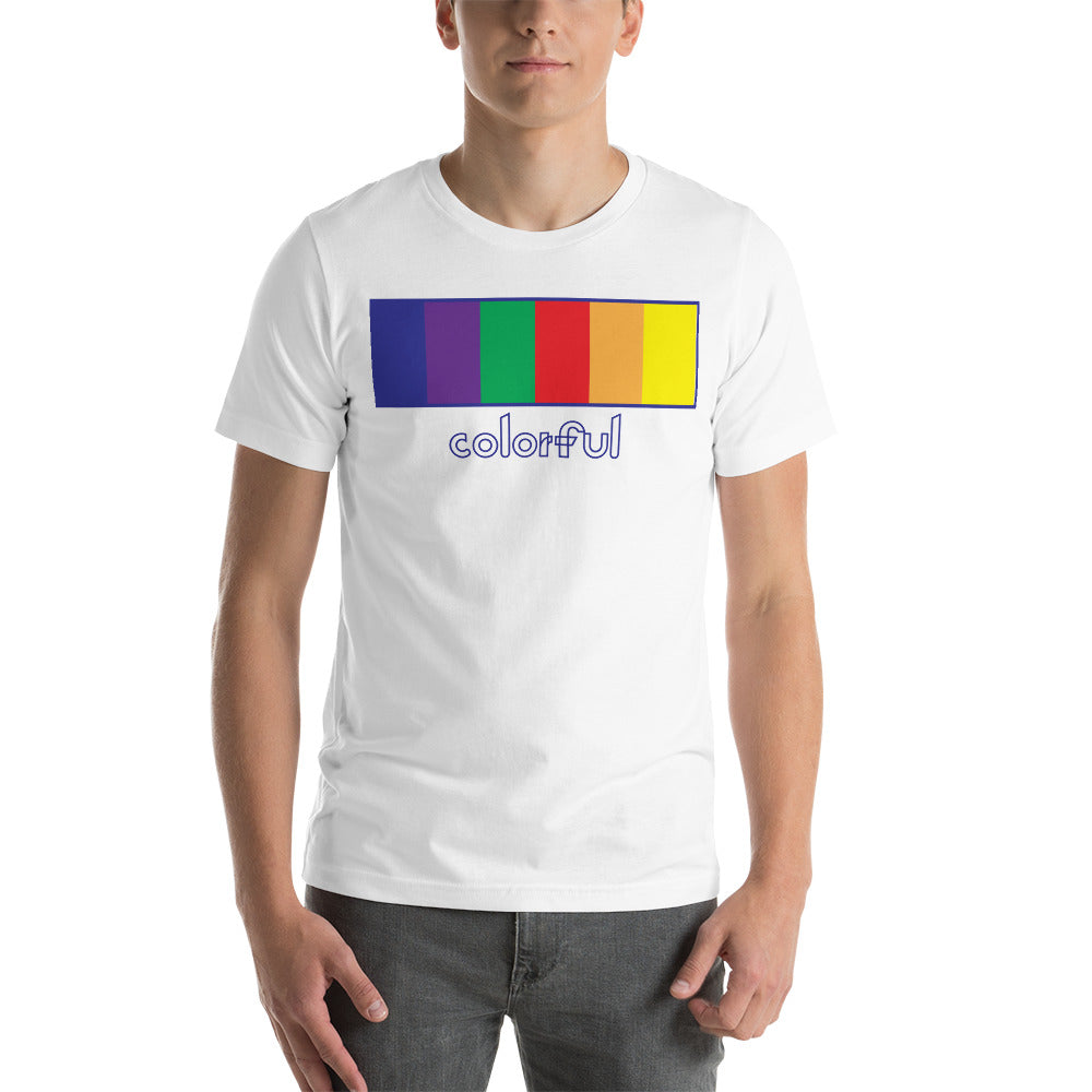 Camiseta Colorida: Blanca