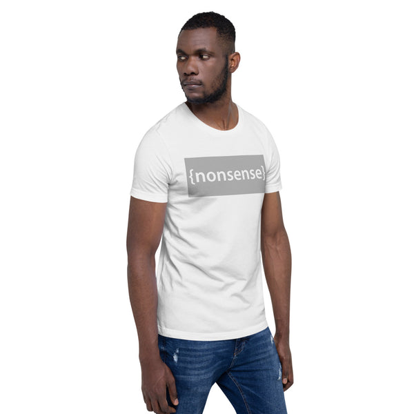 T-Shirt Nonsense : Blanc/Marine