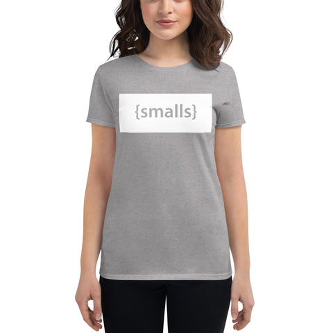 Wmn's Smalls T-shirt: Heather Grey / White
